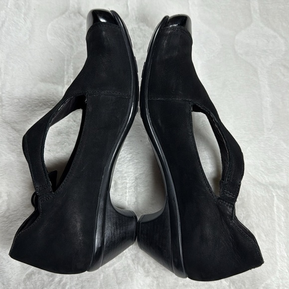 Naot Womens Black Leather T Strap Mary Jane Pumps Low Heel Comfort Shoes 9 - Picture 6 of 17